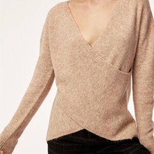 Aritzia The Group by Babaton Bandini Wool Blend Sweater Oatmeal Size Medium